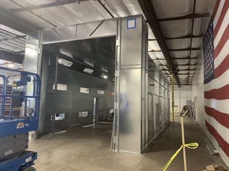 Commercial Casework finishing booth