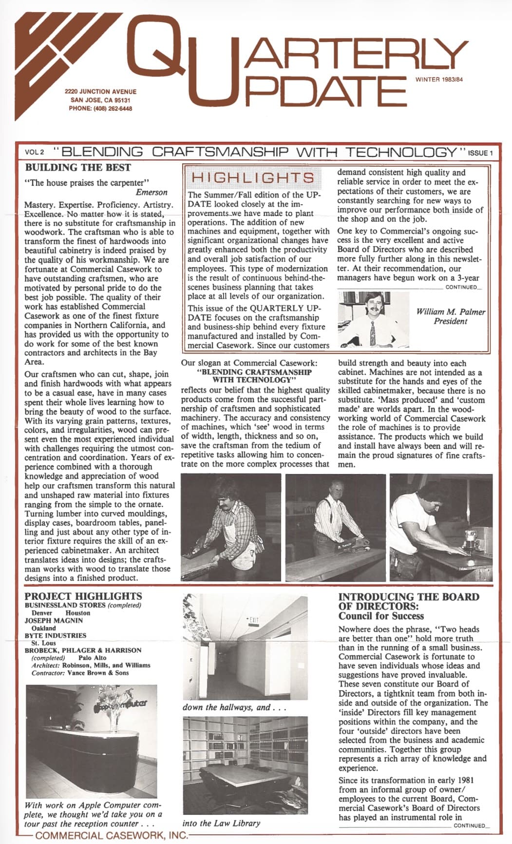 commercial casework newsletter